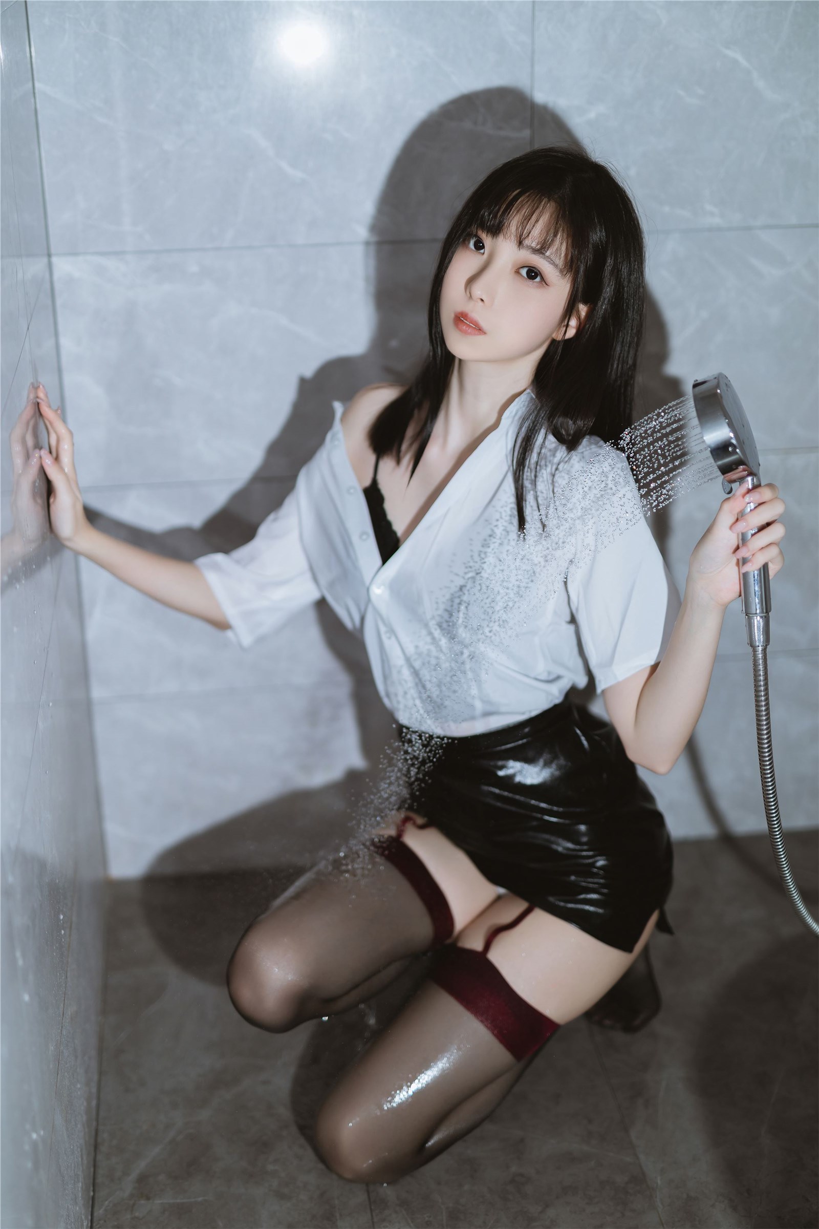 Xu Lan LAN - NO.033 Black Silk Leather Skirt(19)